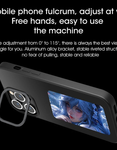 Load image into Gallery viewer, Eink Screen Smart NFC Phone Case for  15 14 13 Pro Max DIY E Ink Back Display Protection Case Free Case
