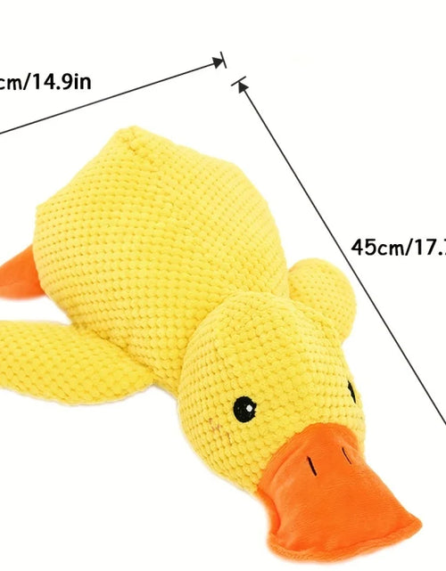 Load image into Gallery viewer, 1Pc Large Duck-Shaped Squeaky Plush Toy for Dogs - Teeth Cleaning, Durable Chewtoy, Interactive Fun for Engaging Playtime
