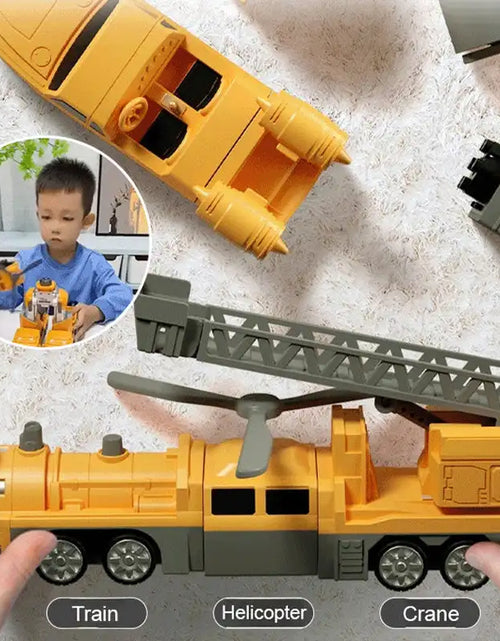 Load image into Gallery viewer, Children&#39;S Magnetic Assemblytoy Car, Engineering Car, Boys&#39; Block Assembly Toy, Boys&#39; Block Assembly Toy, Deformation Robot
