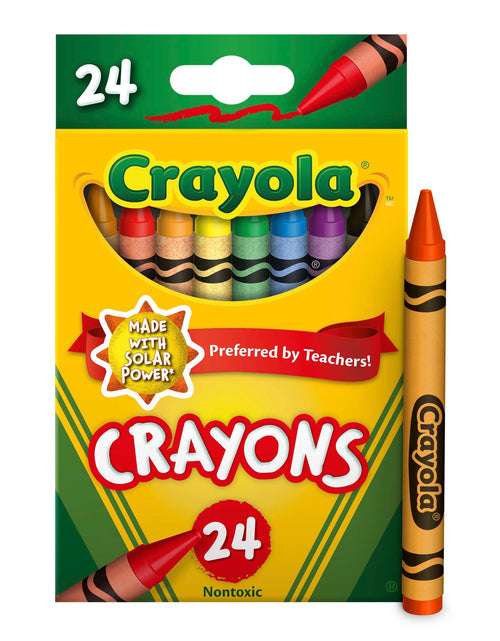 Load image into Gallery viewer, (4 Pack)  Crayons, 24 Count, Back to School Supplies, Classroom Supplies, Assorted Classic Colors, Gifts
