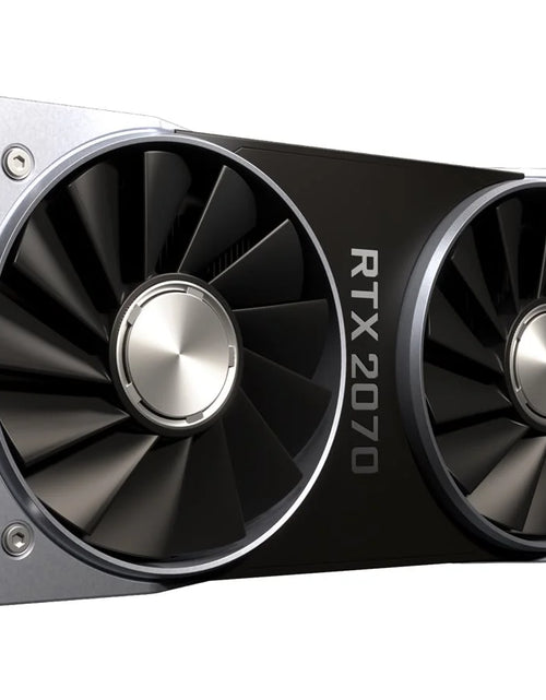 Load image into Gallery viewer, Geforce RTX 2070 - Founders Edition - Graphics Card - GF RTX 2070 - 8 GB GDDR6 - Pcie 3.1 - HDMI, Displayport, USB-C
