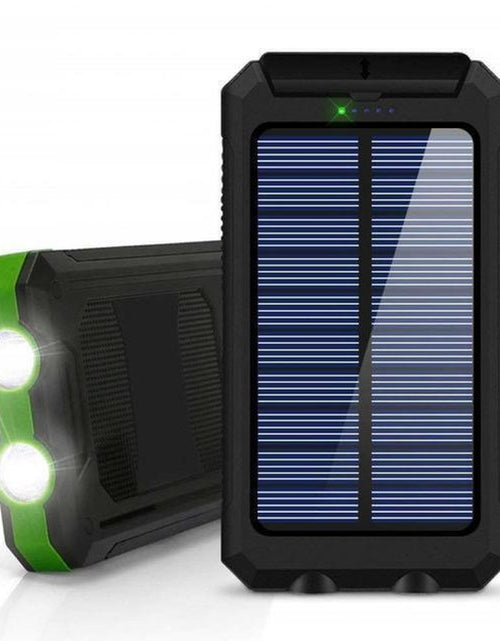 Load image into Gallery viewer, 20,000 Mah Portable External Solar Power Bank for Phone Tablet Dual USB Port
