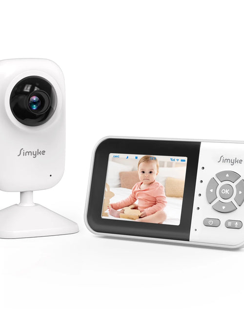 Load image into Gallery viewer, Upgrate Video Baby Monitor,Wifi Baby Camera,2.8&quot; LCD Display and App Control,1200Ft Long Range,2 Way Talk,Auto Night Vision,Sound Alert,Vox,Temperature Sensor 5 Lullabies Feeding Remind
