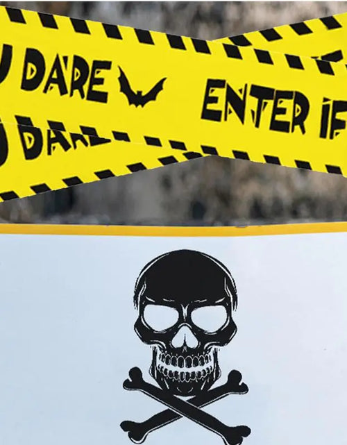 Load image into Gallery viewer, Caution Tape Halloween Decor Safety Signs Halloween Tape Halloween Danger Tape Crime Scene Tape Warning Tape Halloween
