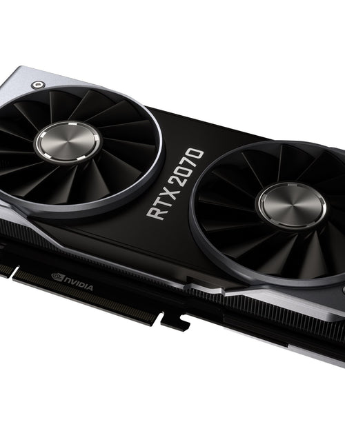 Load image into Gallery viewer, Geforce RTX 2070 - Founders Edition - Graphics Card - GF RTX 2070 - 8 GB GDDR6 - Pcie 3.1 - HDMI, Displayport, USB-C
