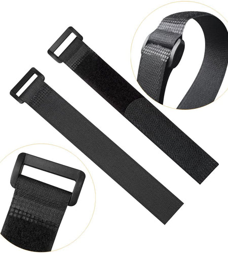 Reusable Fastening Cable Straps and Cable Ties Set 20 Pack(8"-12"-18") by , Adjustable Multi-Purpose Hook and Loop Cord Ties to Keep Cords Organized and Tidy