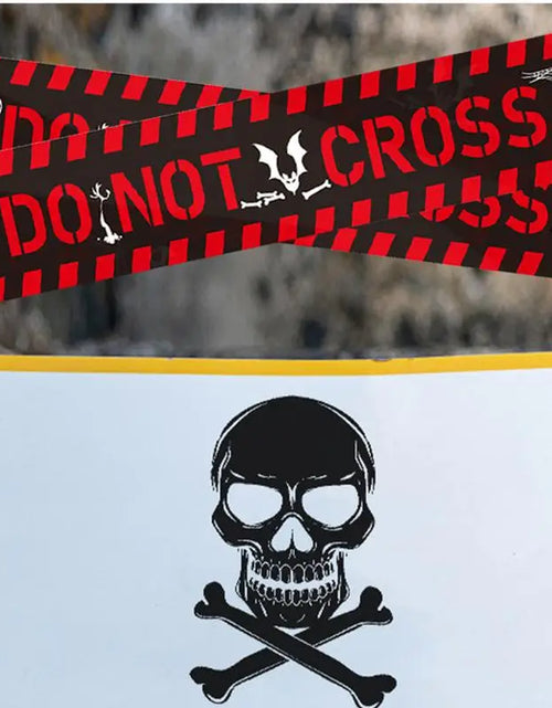 Load image into Gallery viewer, Caution Tape Halloween Decor Safety Signs Halloween Tape Halloween Danger Tape Crime Scene Tape Warning Tape Halloween
