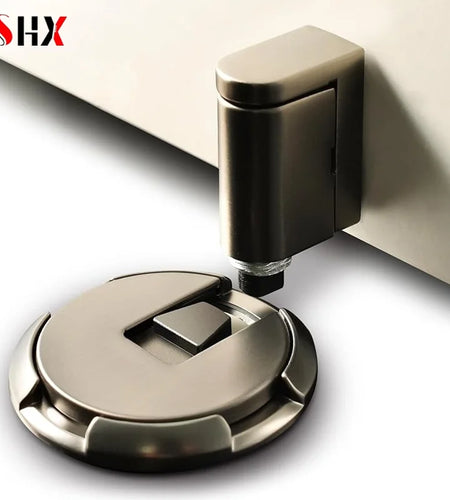 Windproof Door Stopper Indoor Heavy Duty Floor Door Stop Keep Door Open Mechanical No Drilling Door Stopper with Screws