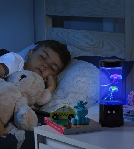 Jellyfish Lamp Motion & Multicolor Leds - Easy Mode Switching, USB Powered - 9"