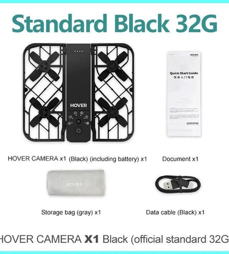 Hoverair X1 Self-Flying Camera Pocket-Sized Drone HDR Video Capture Follow-Me