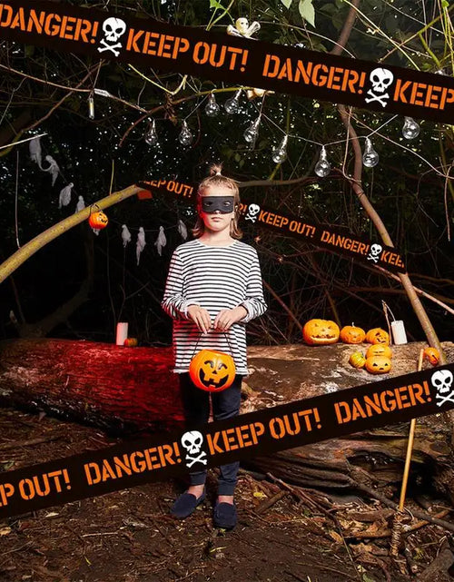 Load image into Gallery viewer, Caution Tape Halloween Decor Safety Signs Halloween Tape Halloween Danger Tape Crime Scene Tape Warning Tape Halloween
